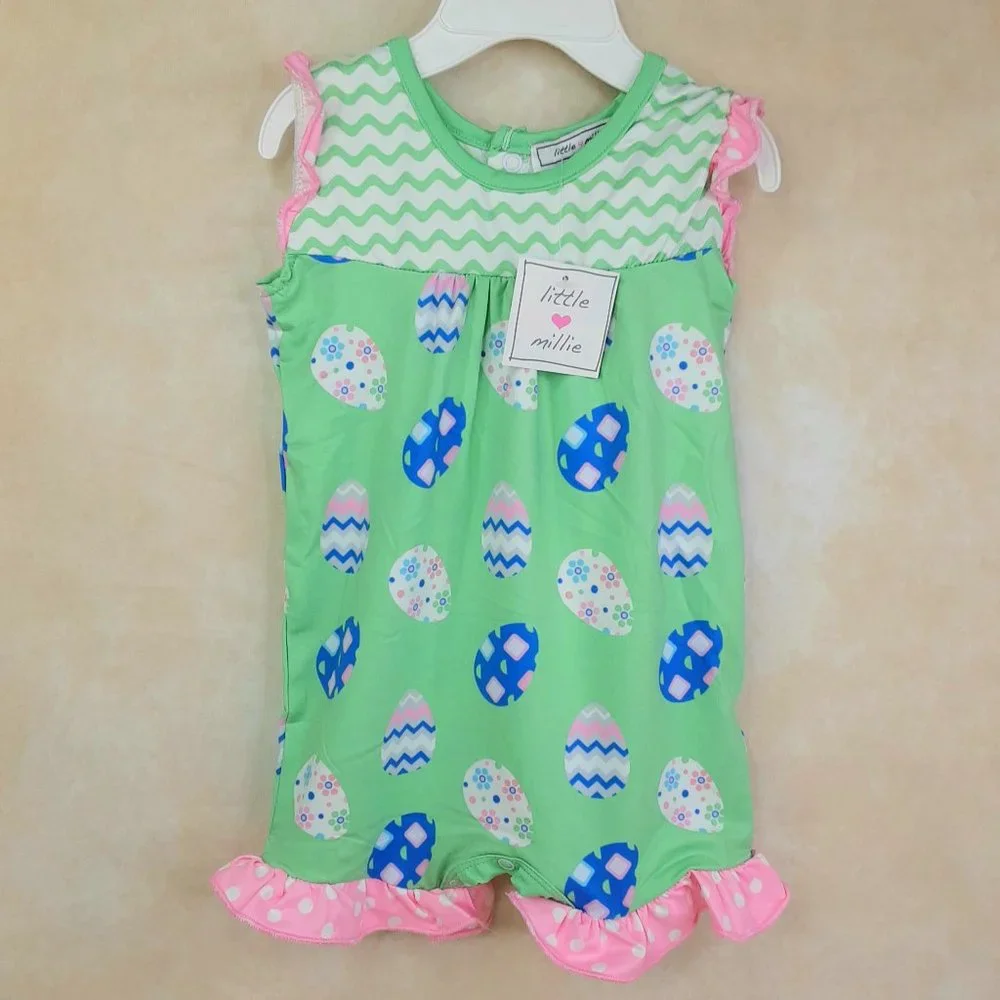 'LITTLE MILLIE' RUFFLE ROMPER - Picture 1 of 14